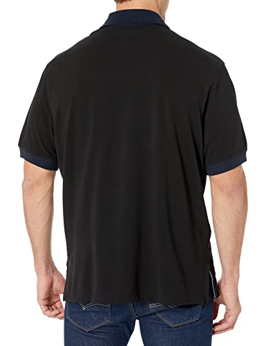 Tommy Hilfiger Men's Big & Tall Short Sleeve Cotton Pique Flag Graphic Polo Shirt in Custom Fit2