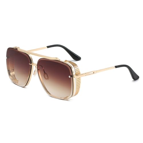 Lunettes de soleil Steampunk Vintage hommes lunettes punk de luxe femmes UV400