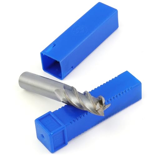 Image of Square End Mill 1 /2 inch Cutting Dia x 1 /2 inch Shank Dia 4 Flute Straight End Mill Cutter - 2pcs (Pack of 2)