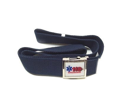 Cintura Tela Blu Vega Alta 2V75 Con Fibbia 118