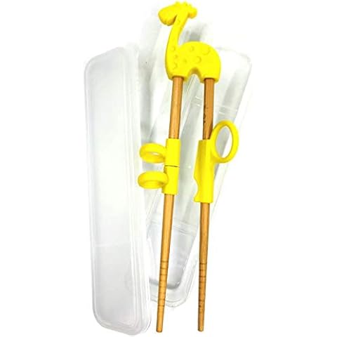dancepandas Kind Essstäbchen für Anfänger Kinder Chopsticks,Baby-Trainings- Stäbchen Holz Kinder Senioren Chopsticks zum Cover