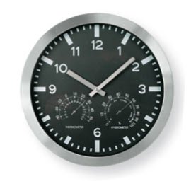 Nijiu00a0u0096u00a0Reloj Weather Station Color Ø30u00a0cm negro Art. 3218