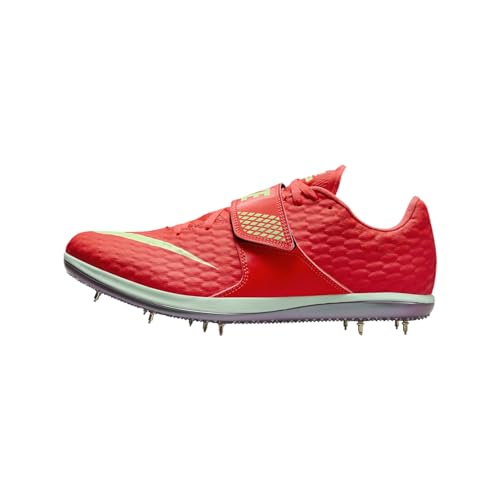 Nike High Jump Elite Track & Field Jumping Spikes (FZ9636-600, Bright Crimson/Hyper Orange/Lime Blast/Washed Coral) Size 7