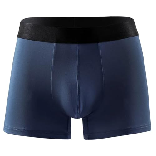 Calzoncillos tipo bóxer para hombre, talla grande, holgados, calzoncillos suaves, Azul rey 1503, 7XL