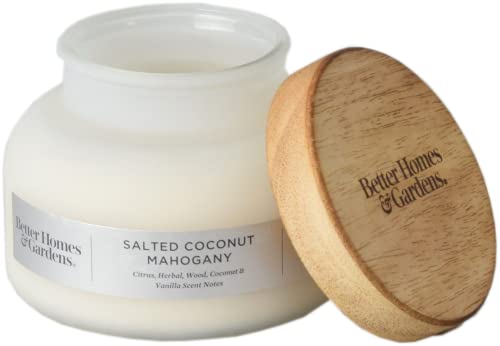 Better Homes & Gardens. 18Oz Scented Candle, Salted Coconut Mahogany 2-Pack, White, 35526 #TOP4