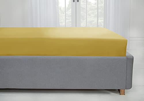 Emma Barclay Lyla Fitted Sheet in Ochre - Double, Yellow - Image 3