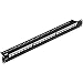 Navepoint 24-Port Cat5/Cat5e/Cat6 Ethernet Patch Panel for 19-Inch Wallmount Or Rackmount Empty for Keystone Insertion Black 4-Pack
