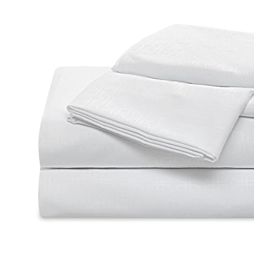 SLEEP ZONE Bedding Sheet Set, Ultra Soft Microfiber with Extra Deep Pockets, 4 Pieces Comfy Breathable and Cooling Sheet & Pillowcase Sets for Adults (White, King)