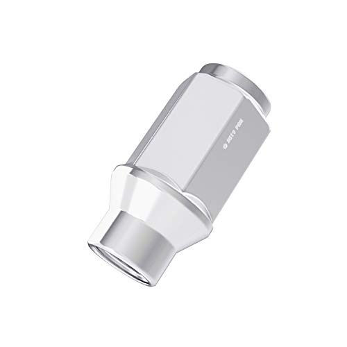 20Pcs Chrome Silver Bulge Lug Nuts - 1/2X20 Threads - 1.75 Inch Length - Et Style (Extended Threads) - Cone Conical Taper Seat Shank - Closed End - Compatible With 5Lug Vehicles Wheels #TOP6