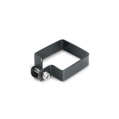 Gardenode Collier de Fixation carré 80 x 80 mm pour portillon grillagé Gris Anthracite Cover