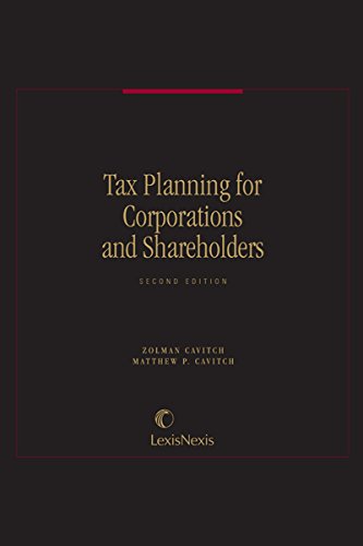 Tax Planning for Corporations and Shareholders