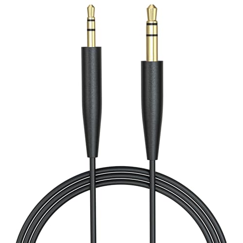 Saipomor SoundTrue Replacement Audio Cords for Bose 700 OE2 OE2i QuietComfort45 QC25 QC35II QC35 QC45 Soundlink SoundlinkII Headphones(Black)