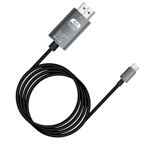 USB C HDTVRo[^[P[u - ^CvCHDTVA_v^[R[hAHDTVfBXvCP[uAfBXvC] A4K60HzrfIM]|Rs[^[bvgbvƃG^[eCgp̈肵vOAhvCfoCX