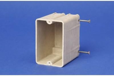Allied Moulded Products 9327-N Fiberglass Reinforced Thermoset Polyester 1-Gang Residential/Receptacle Electrical Switch Box 2-3/8 Inch x 3-5/8 Inch x 3-1/4 Inch 20.5 Cubic-Inch FiberglassBox™