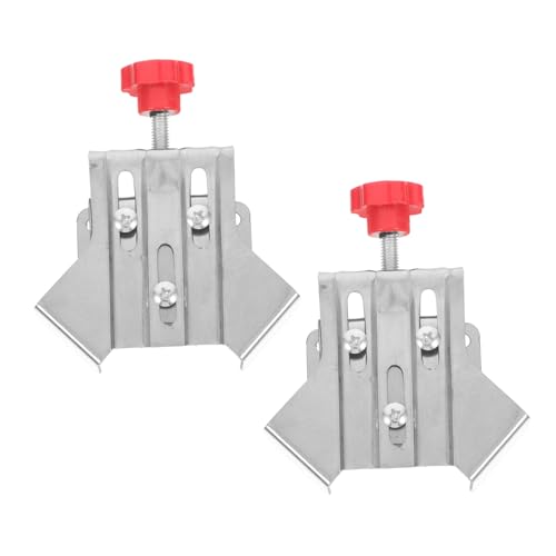 Cabilock 2 Piezas Abrazadera de Ángulo Recto Inoxidable de Multiusos para Carpintería Marco de Fotos y Proyectos Mango Único y Mandíbula Ajustable para Fijación Precisa