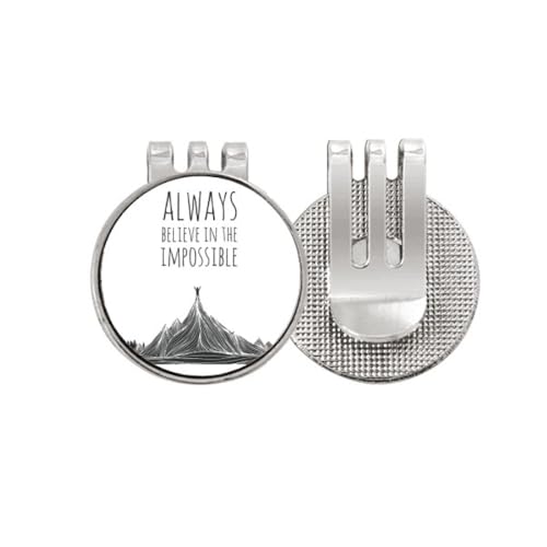 Marqueur de balle de golf aimanté noir et blanc pour accessoire de sport