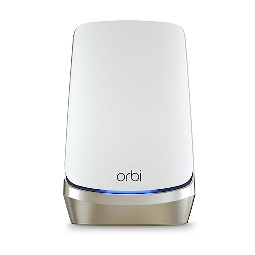 NETGEAR Orbi Quad-Band WiFi 6E Router (RBRE960), 10Gbps Speed, Coverage up to 3,000 sq. ft, 200 Devices, 10 Gig Internet Port, Expandable to Create A Mesh System, AXE11000 802.11 AXE