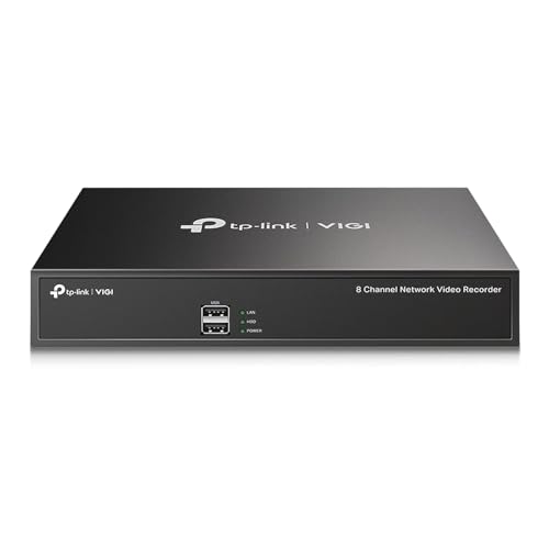 Image of VIGI 8-Channel NVR1008H Network Video Recorder, 4K HDMI Output, H.265+ Compression, 80 Mbps, Two-Way Audio, Remote Monitoring Compatible with TP-Link