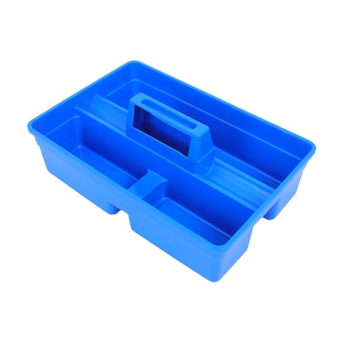TOBBOMEY Caja Organizadora Multiusos de Plástico con Compartimentos Caja Portátil Ligera con Asa Ergonómica para Herramientas Veterinarias Almacenamiento para y Uso Doméstico