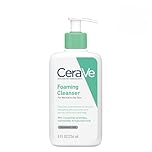 CeraVe Foaming Cleanser Face Wash for Normal to Oily Skin, with Niacinamide & 3 Essential Ceramides, Gentle Fragrance-Free, Non-Comedogenic, Dermatologist Developed Daily Cleanser, 236ml