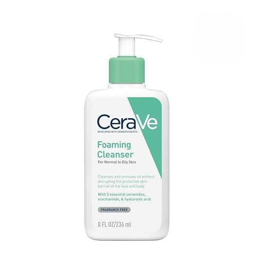 CeraVe Gel Limpiador Espumoso Diario para Piel Mixta, Grasa o con Acné 236ml