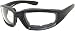 Black Motorcycle Padded Foam Glasses Clear Lens for Outdoor Activity Sport OWL®