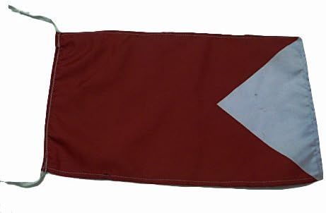 B - International Code Naval Signal Flag - 8" X 13" - Nautical / Boat / Marine (5113)