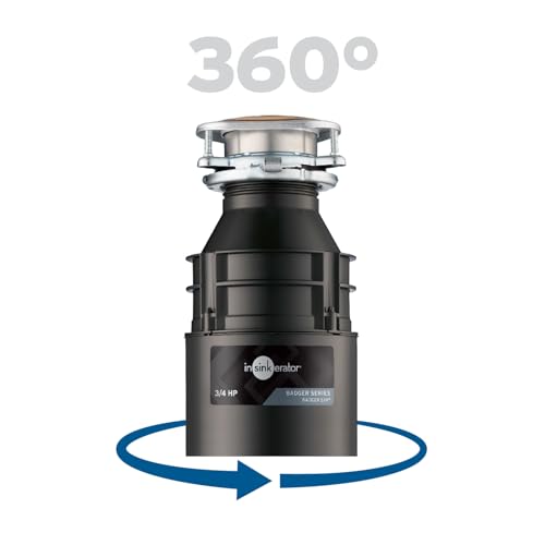 InSinkErator Badger 5XP Garbage Disposal, Badger Series 3/4 HP Continuous Feed Food Waste Disposer - image 9