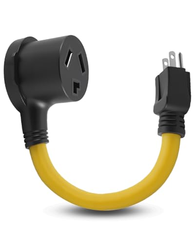 Dryer Adapter Cord 1FT NEMA 5-15P Male to 10-30R Female Power Dryer Outlet Adapter, Only Fit for 120V 15A Dryer Heavy Duty STW 10 Gauge