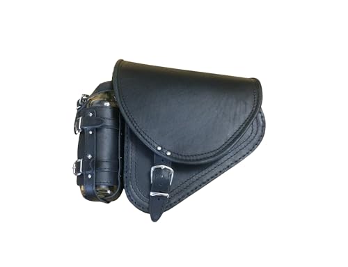 ORLETANOS Diablo Black Swing Arm Bag Biker Bag Hardtail Frame compatible with...