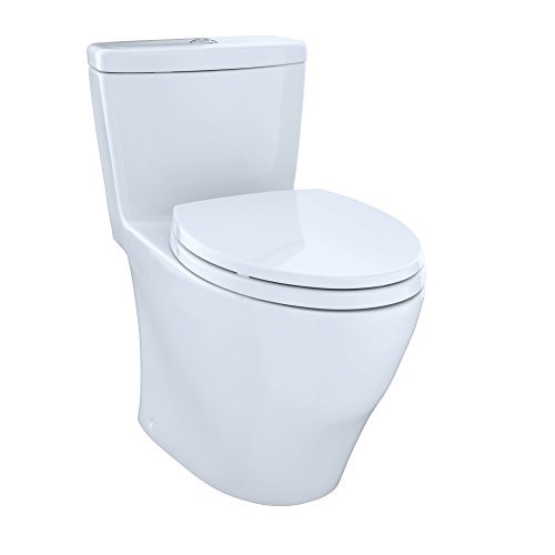 Toto Ms654114Mf#01 1.6Gpf And 0.9Gpf Aquia One-Piece Toilet, Cotton #TOP25