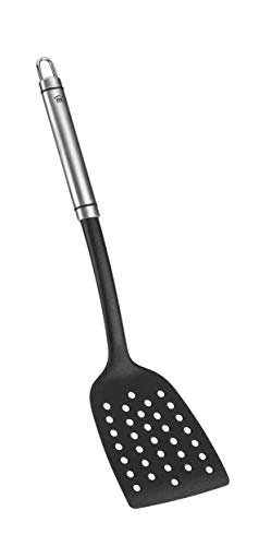 Metaltex Espatula Cuadrada Nylon/Inox 'Triunfo', Negro, Estandar