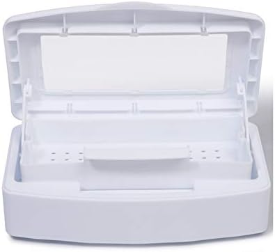Pinkiou Nail Hair Tools Tray Sterilizer Manicure Disinfection Plastic Box Nail Sterilizing Clean Container