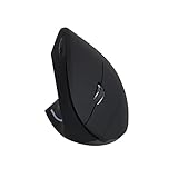 Mouse vertical sem fio 2.4G para mão esquerda USB Mouse óptico ergonômico para canhotos de alta precisão ajustável 800/1200/1600 DPI 5 botões Substituição para laptop Mac