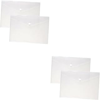 MAGICLULU 48 Peças Sacos De Armazenamento De Plástico Pasta De Arquivo De Plástico Pastas De Plástico Envelopes De Documentos Sacos De Documentos Transparentes Envelopes De Arquivo De