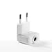 FAMATEL - Clavija trasmueble | 10A-250V | Salida Lateral | Blanco