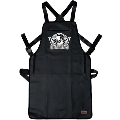 Pelocapa Barber Apron Hair Stylists Tools Apron Professional Waterproof Haircutting Apron with...
