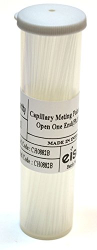 Eisco Labs Borosilicate Glass Capillary Melting Tube In Receptacle With One Open End #TOP3