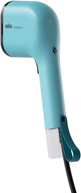 Braun QuickStyle 3 GS3013GR Compact and Light Steamer, Clothes Steamer with Quick Heat, Steam 20 g/min, Removable 70 ml Tank, Heat Resistant Bag, 1100 W, Green
