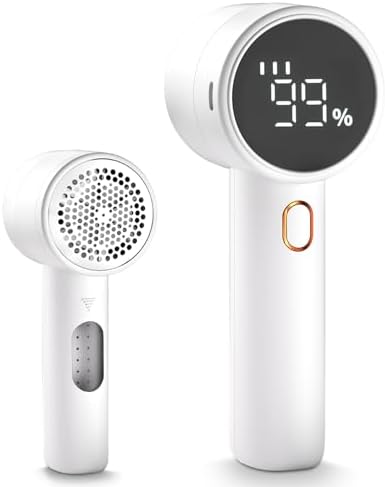 【2024年モデル 毛玉取り】FrSara 毛玉取り 電動 けだまとり 毛玉取り機 毛玉クリーナー 毛玉取り器 液晶ディスプレイ付き 3段階のスピード調整 強力6枚刃 Type-C充電式 安全装置 様々な⾐類 靴下 旅行 自宅用