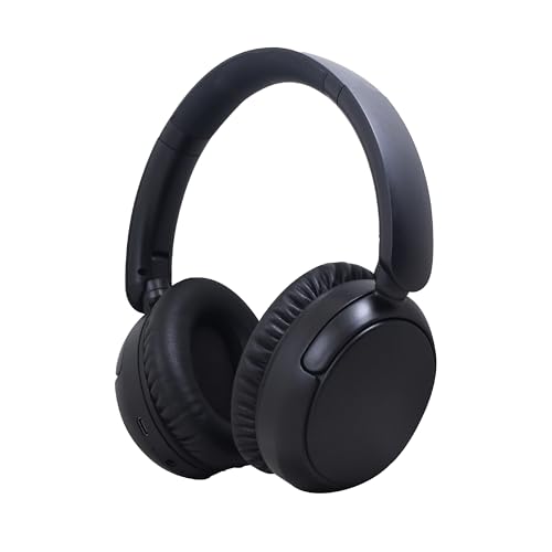 Image of groov e Drift Wireless Bluetooth Headphones with Active Noise Cancelling - Black - Wireless Audio Playback, 40mm Neodymium Drivers Offer Super Bass, 22-Hour Battery Life
