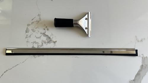 Image of 18-Inch Heavy-Duty Window Squeegee with Rubber Blade, Ideal 15 Degree Angle