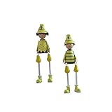 Paar-figurinenstatuen – sitzende dekoration für bücher und tischdekorationen, mit lustigen und kreativen hängenden und schwingenden füßen, beliebt bei kindern.