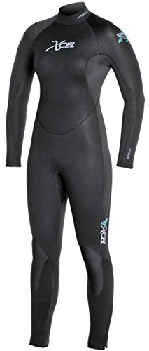 XCEL 7/6mm Women's HydroFlex Scuba Wetsuit - Black, 10