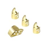 4. Weight: approx. 12 g (set) ABchat Set of 4 Open Design Adjustable Stainless Steel Finger Picks Acoustic Guitar Banjo Picks Musical Instrument Parts Durable