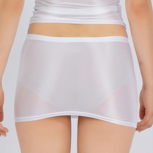 Hedmy Womens Glossy Stretchy Micro Mini Skirt Oil Shiny Low Rise Bandage Pencil Miniskirt Party Clubwear2