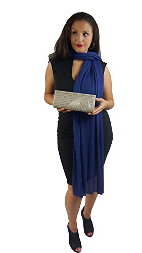 Cashmere Shawl/Cashmere Scarf/Scarves/Stole/Wrap/Sweater-Cashmere Pashmina Group(Navy)