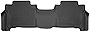 Husky Liners Weatherbeater Series | 2nd Seat Floor Liner - Black | 14091 | Fits 2013-2019 Lexus LX570/Toyota Land Cruiser w/o 3rd Row Seats 1 Pcs