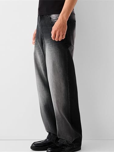 Sunloudy Men Baggy Jeans Relaxed Fit Wide Leg Denim Pants Vintage Hip Hop Straight Wide Leg Jeans Trousers Streetwear4