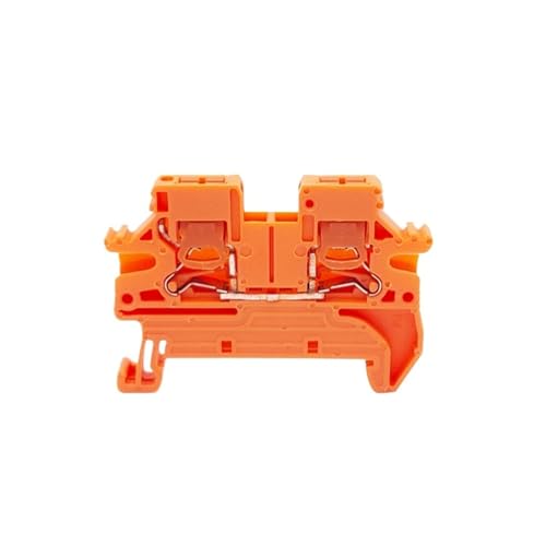 Borne électrique sur rail DIN PTV2.5 connecteur de câble 2,5 mm² push-in orange x100
